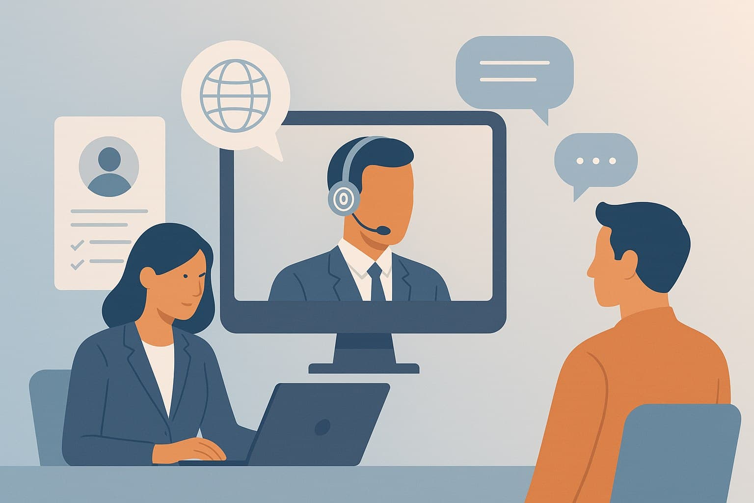 Leveraging AI for Efficient Mobile Manager Interviews